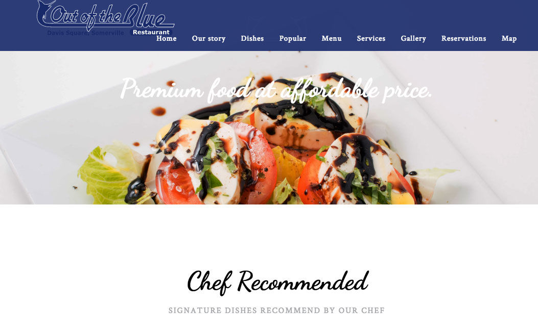 outoftheblue restaurant